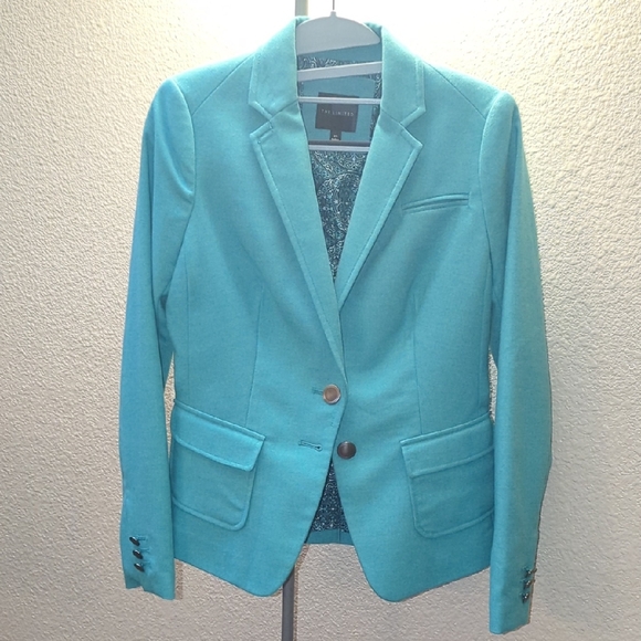 The Limited Women's Blue-Green Blazer - Picture 1 of 5